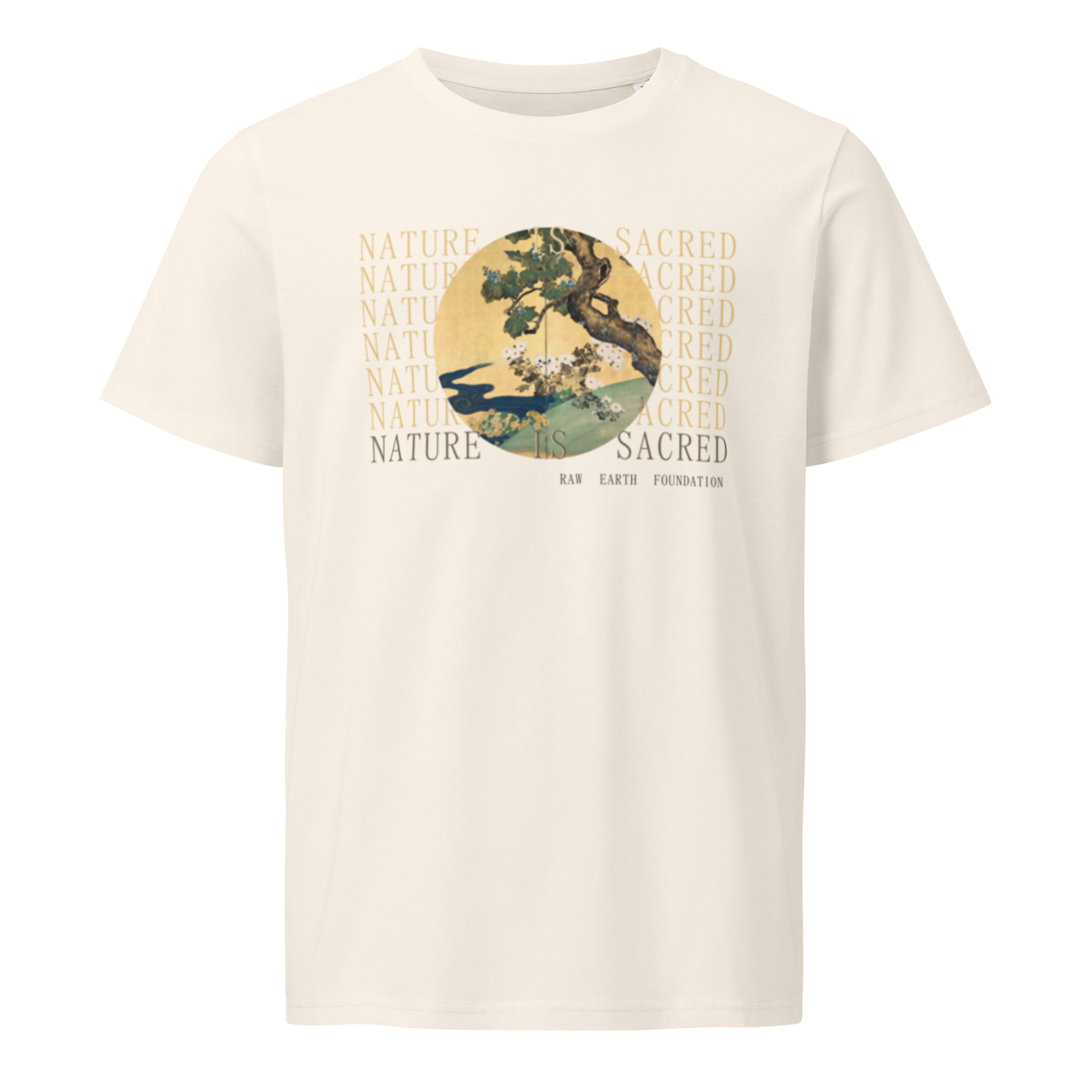 Unisex Organic Nature is Sacred Mid-light T-shirt