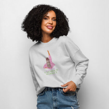 Meet Me at the Farmers Market - Women’s organic crew neck sweatshirt